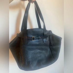 Marni black leather tote
